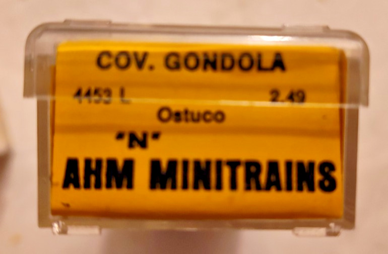 N scale AHM Minitrains Ohio Seamless Tube covered gondola OSTX 1908