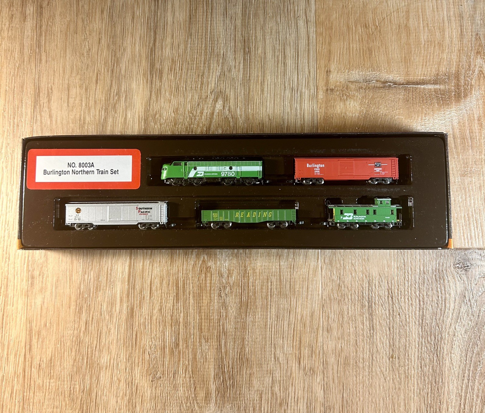 Marklin 8003A Z Scale Burlington Northern Train Set Tested