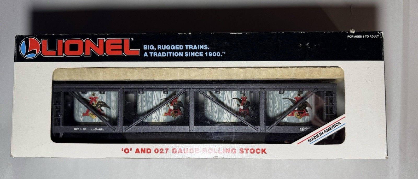 Lionel 6-16225 Budweiser Vat Car, LN, Box EX