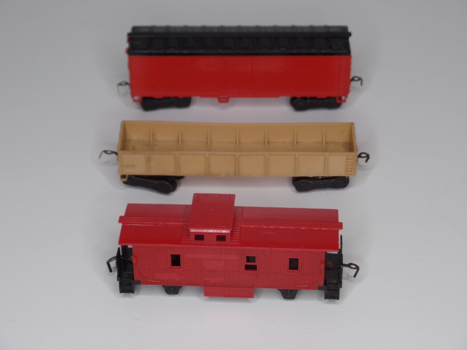 West Germany Train Car Lot Unknown Manufacturer Red Caboose Gondola Box Car Lot