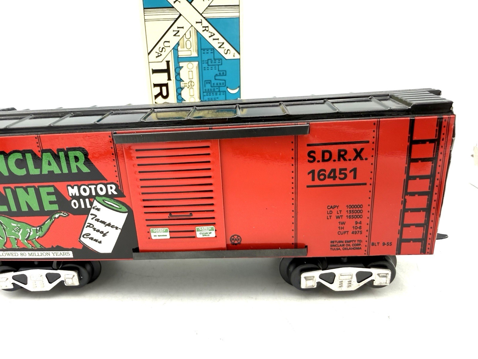 Modern Marx O Scale Trains Sinclair Boxcar W Barrel Load 73410 Boxed W inserts