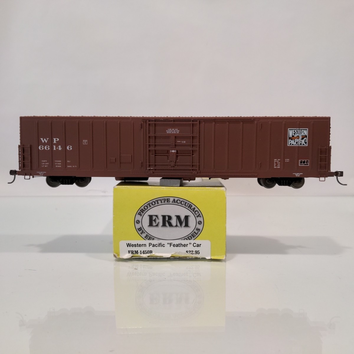HO ERM Western Pacific WP 66146 Boxcar “Feather” ERM-1450B