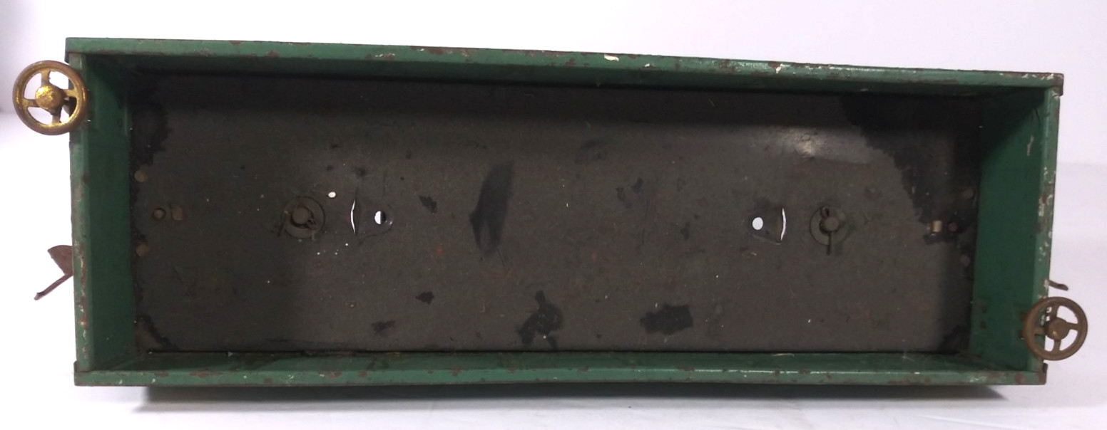 Lionel, Standard Gauge, 512 Gondola Car, Green Metal Vintage