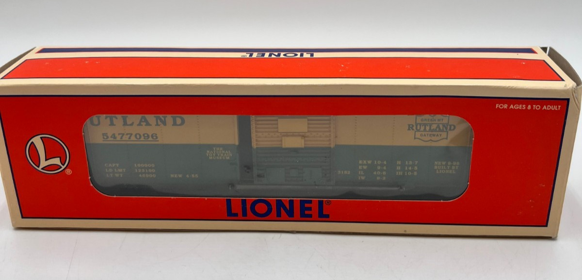 Lionel 6-16811 ’96 TCA Rutland Boxcar O/O27 Gauge Limited Edition New in Box