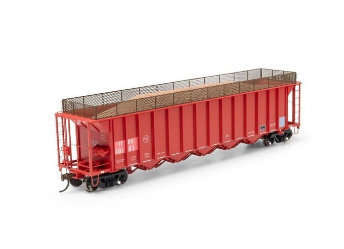 Athearn ATH98492 HO RTR 5Bay Rapid Discharge Hopper ITGX Red #10181 – New!!