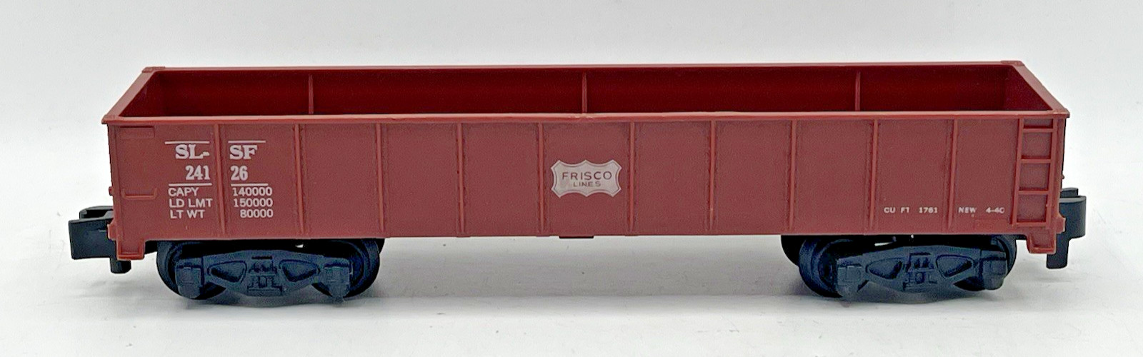 Gilbert American Flyer S Gauge Tuscan Plastic 24126 SL-SF Frisco Gon – 1961 Only