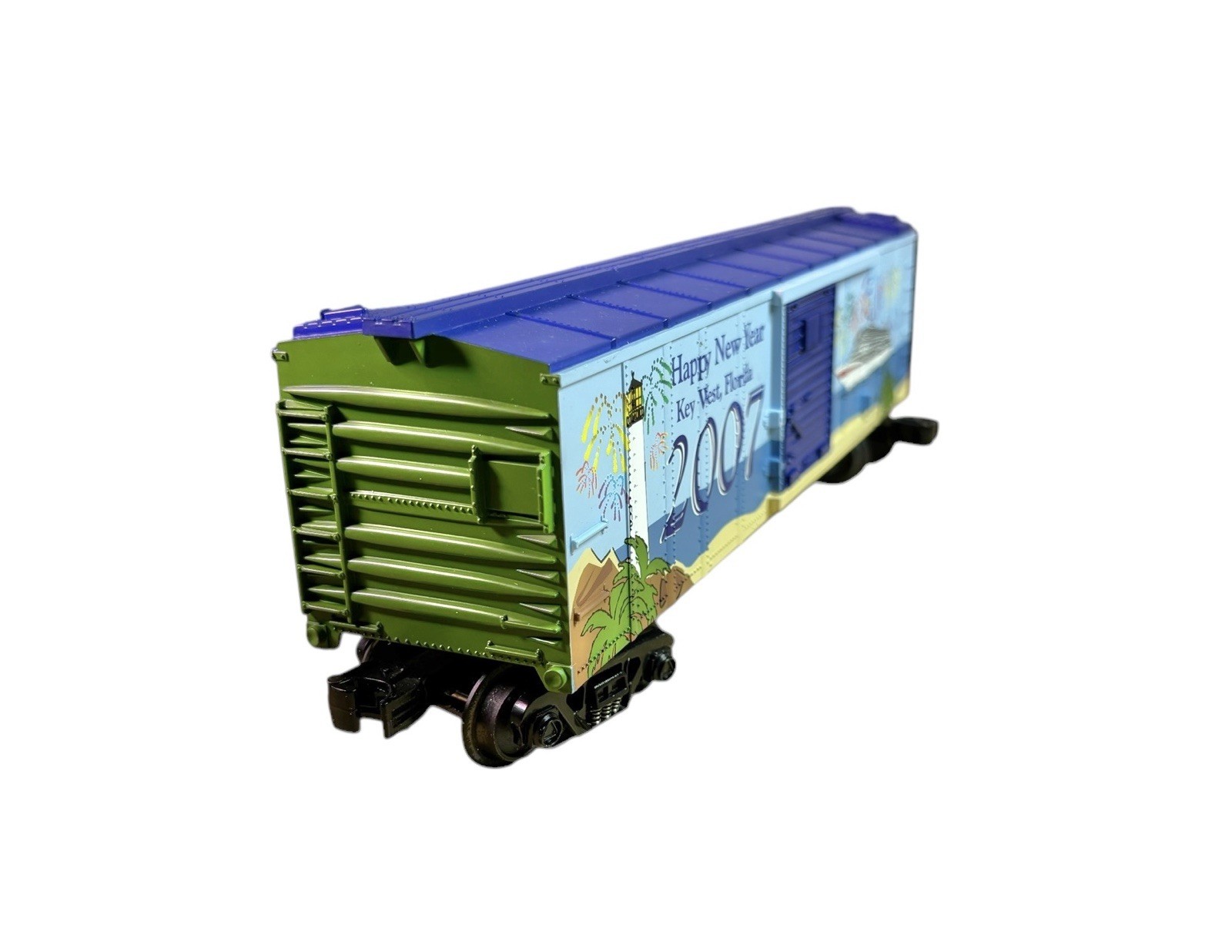 RAIL KING BY MTH ELECTRIC TRAINS 2007 HAPPY NEW YEAR KEY WEST FL 2007 NOSIB CAR