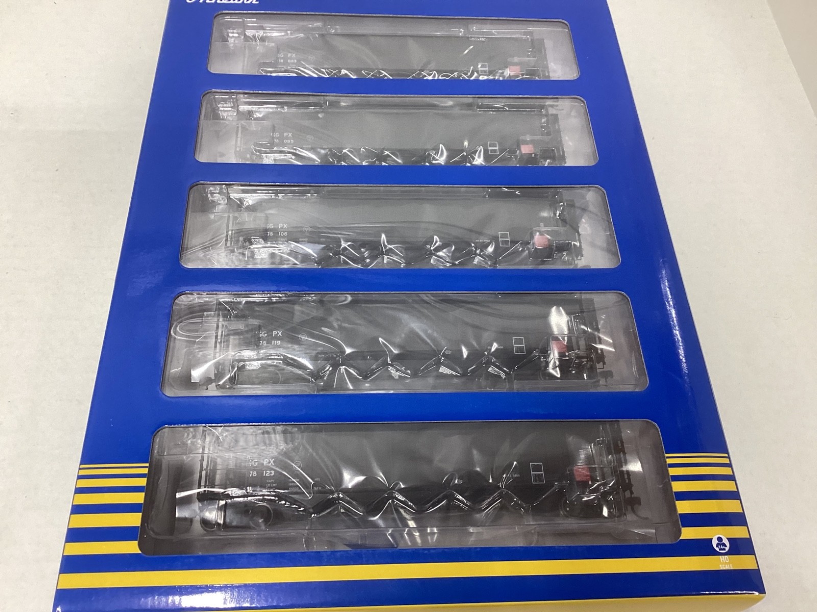Athearn #98650 HO scale “Georgia Power” 5 bay rapid discharge hopper 5 pack