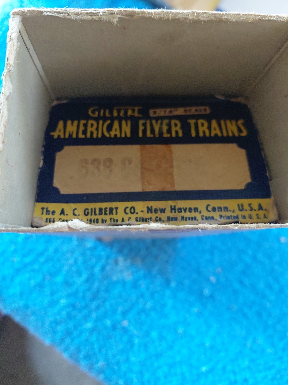 American Flyer No. 638 Caboose in Original Box 1940 3/16th Scale Vintage Hobby