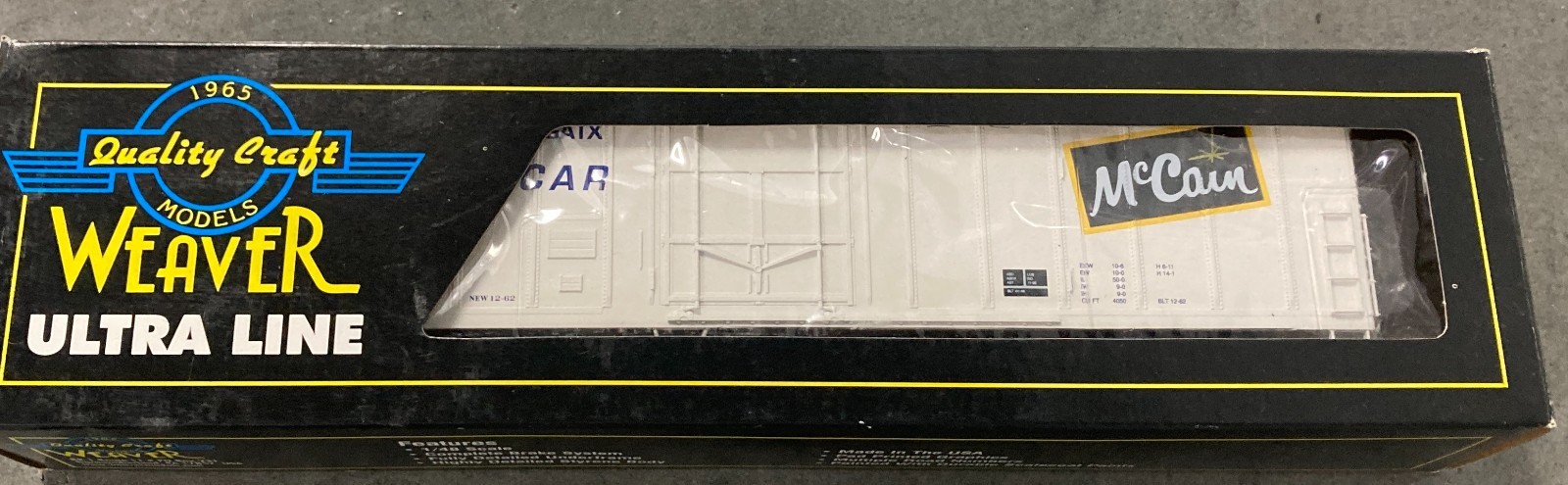 Weaver 57′ Mechanical Reefer Arcticar / McCain / GATX #68002 3rail NEW In Box