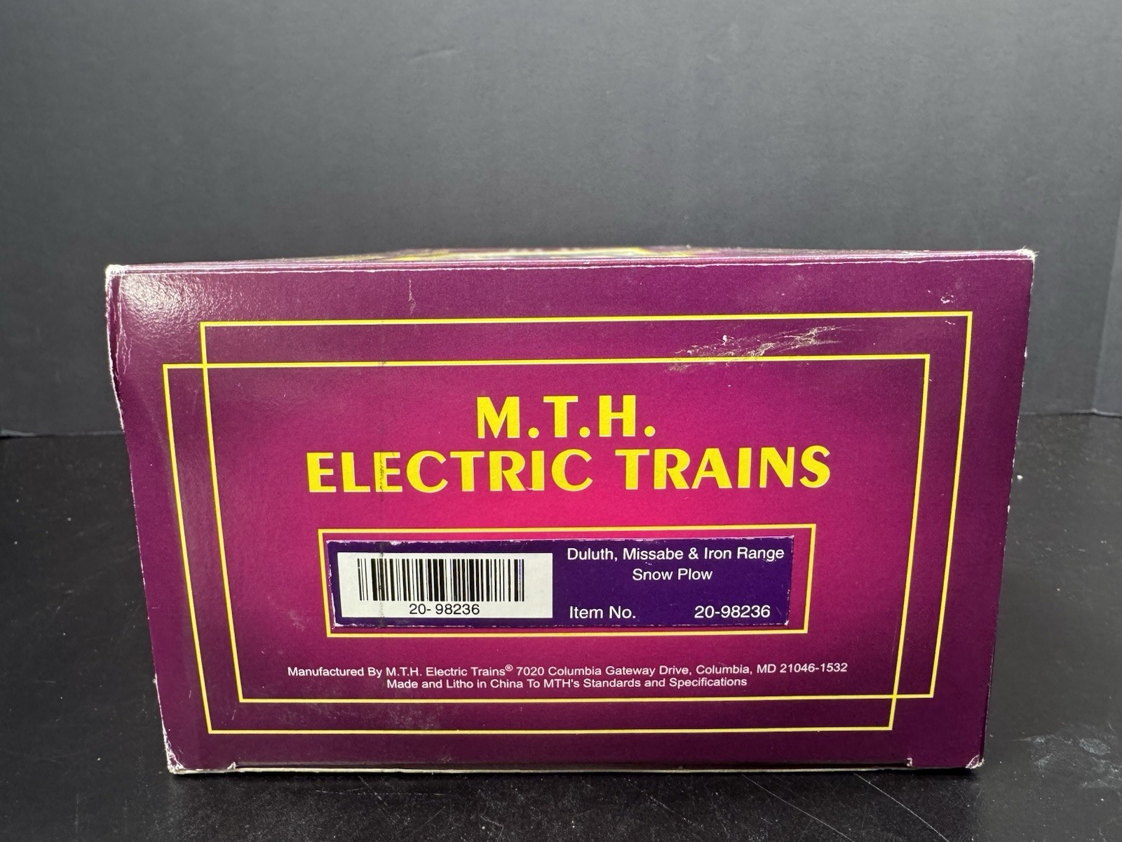 MTH 20-98236 Duluth Missabe & Iron Range DM&IR snow plow #W100 LNIB