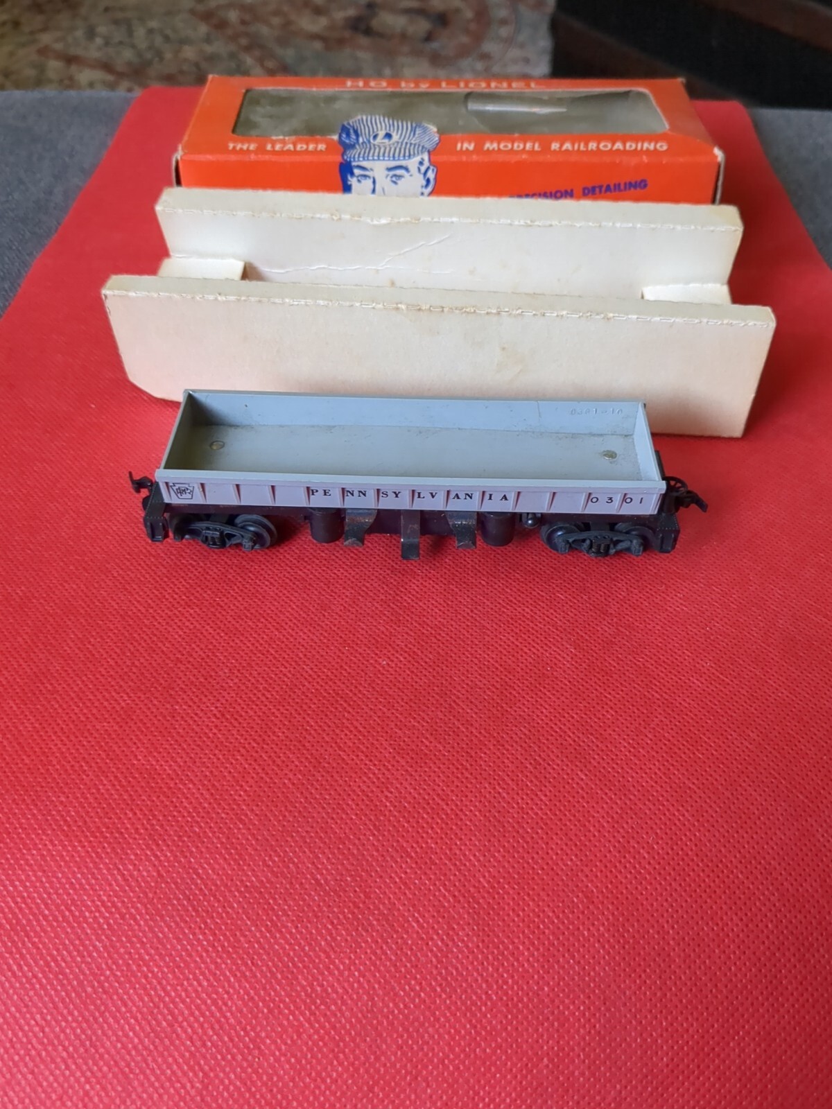HO Scale Lionel Pennsylvania Railroad 0301 Operating Coal Car In Box No Coal