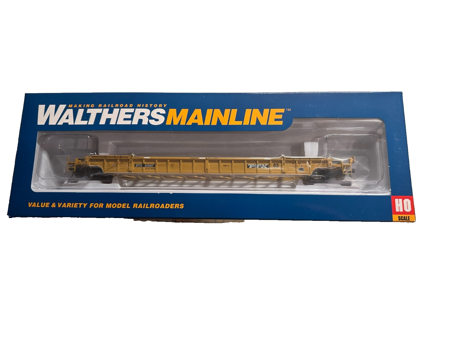 WALTHERS MAINLINE HO SCALE 53FT NSC WELL CAR SINGLE RD# TTX#655007 BNIB