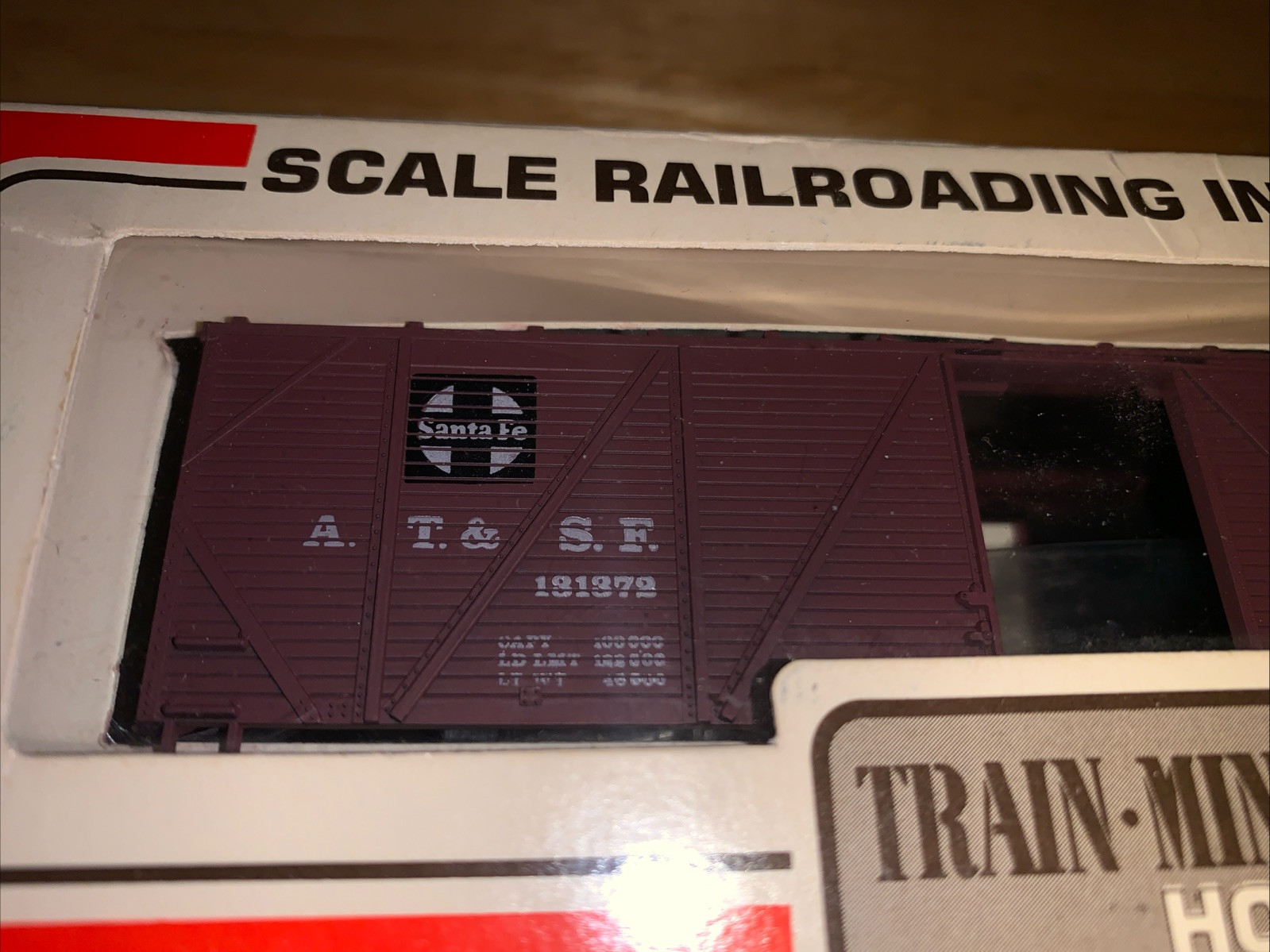 Train-Miniature TM #2155 2110 Santa Fe 40′ OB Boxcar ATSF 131372 NOS