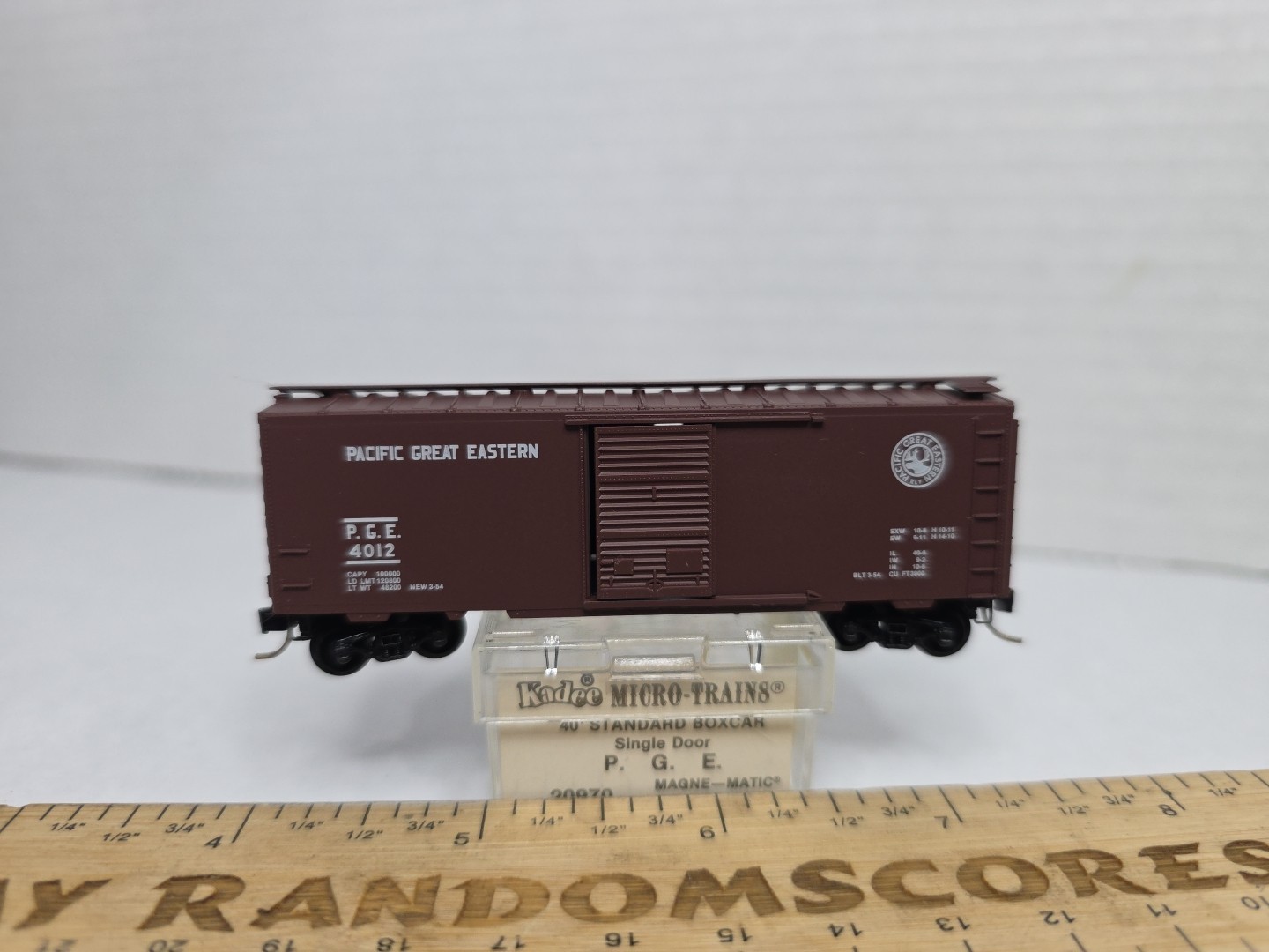 MTL 20970 Pacific Great Eastern PGE 4012 40′ Boxcar Micro Trains N Scale LNIB (A