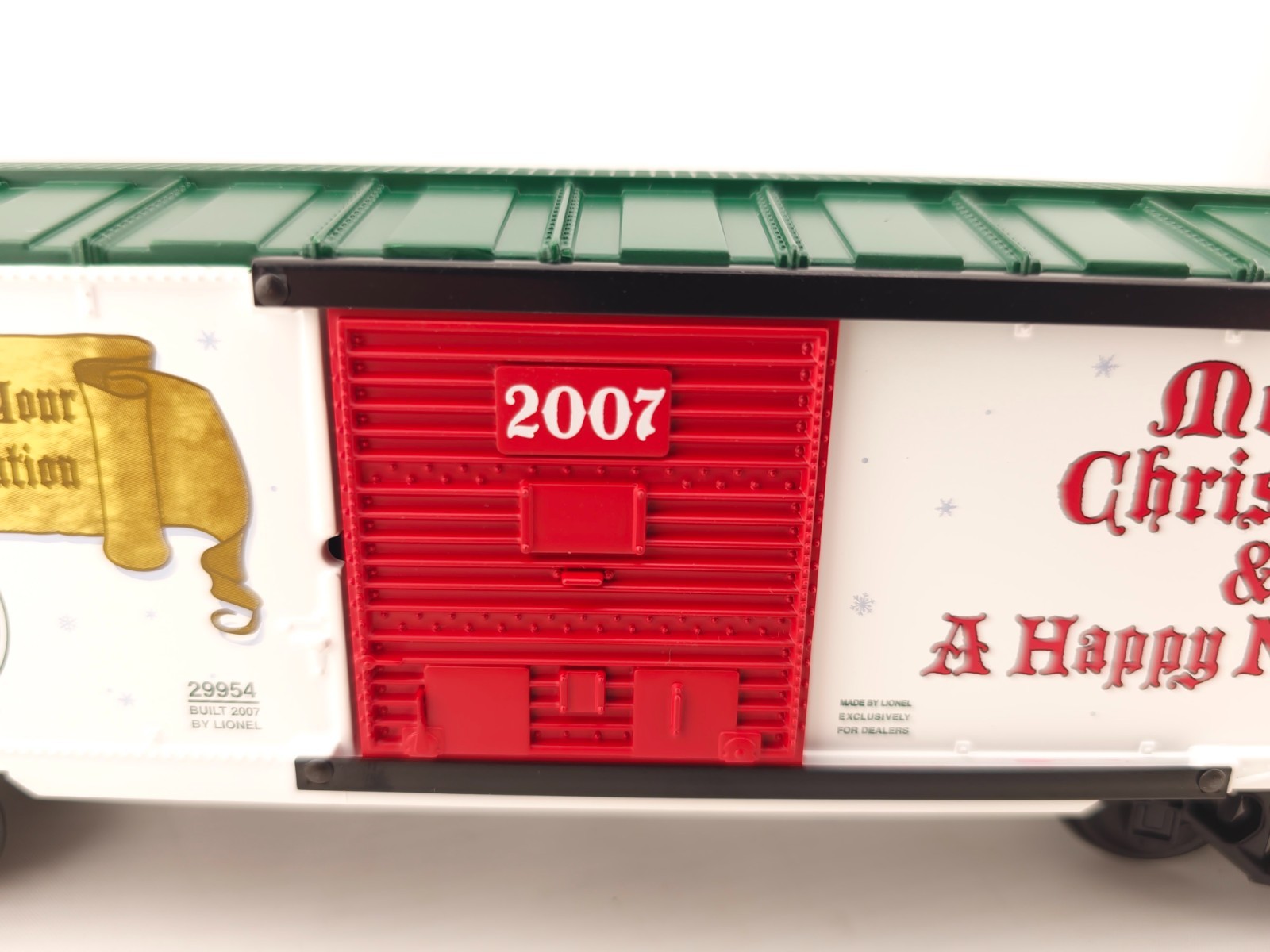 Lionel O Gauge 6-29954 2007 Dealer’s Christmas Box Car NEW Model Train Car