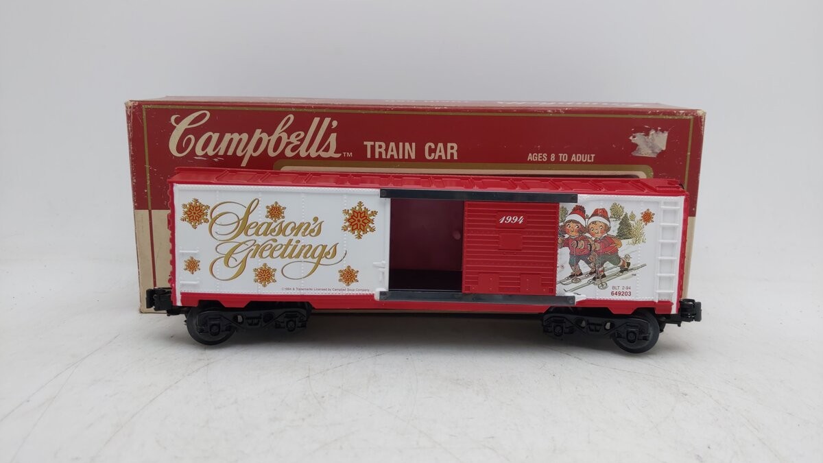 K-Line K649203 O Campbell’s 1994 Christmas Boxcar EX/Box