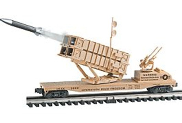 K-Line K691-8029 Operation Iraqi Freedom Flatcar w/ Patriot Missile Battery, NiB