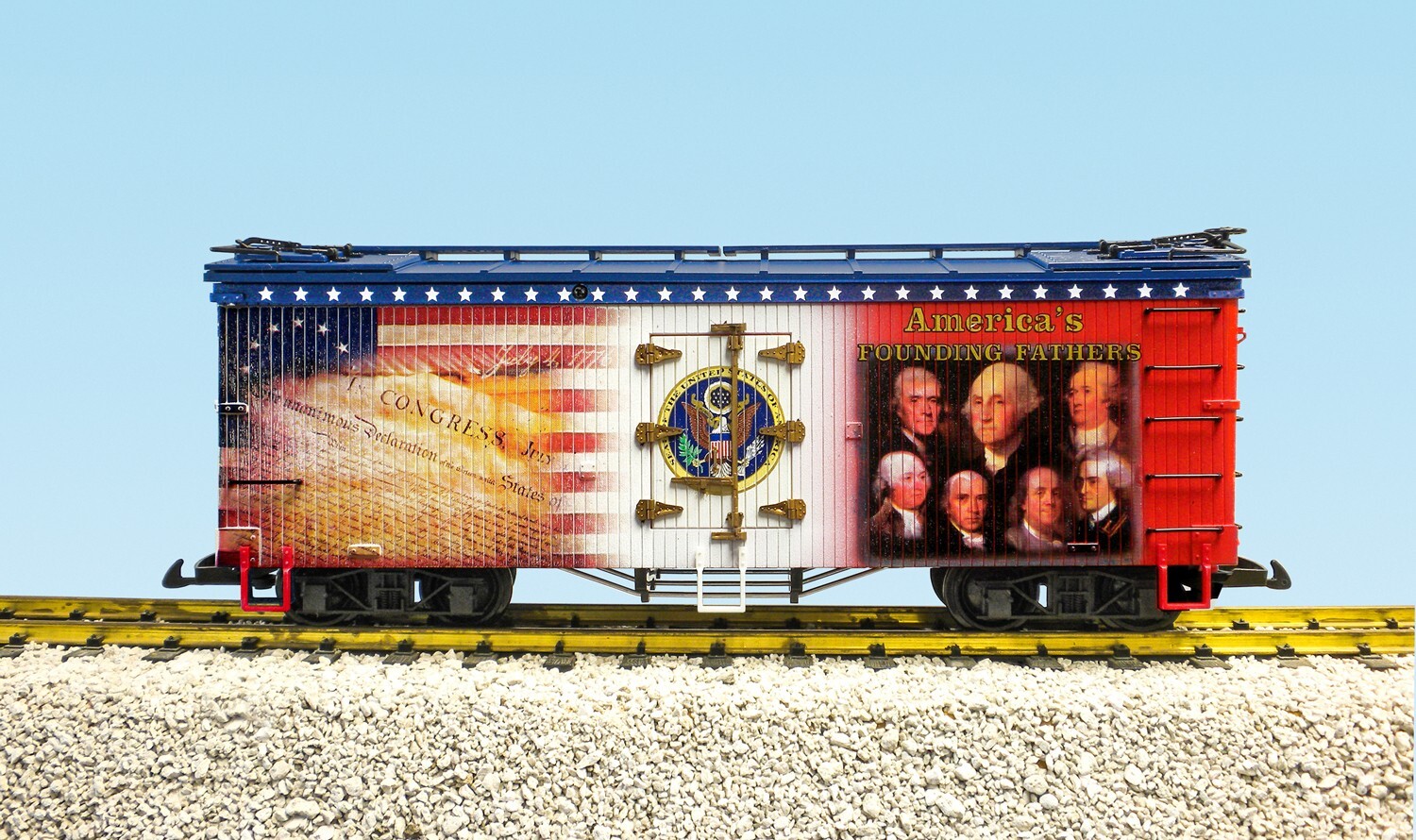 USA Trains G Scale R16055 AMERICA’S FOUNDING FATHERS PATRIOTIC SERIES NEW RELEAS