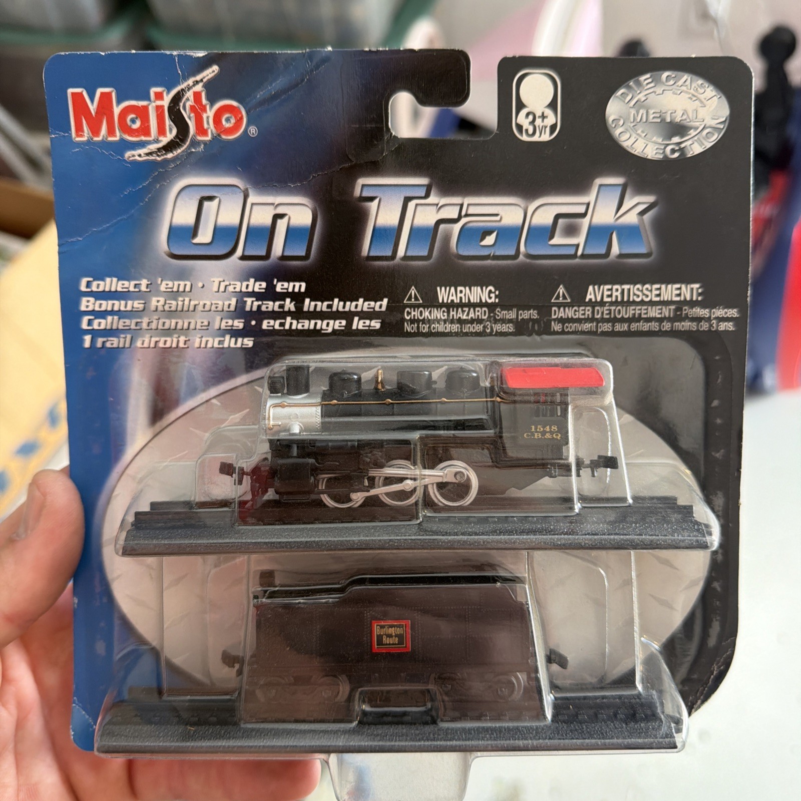 Maisto On Track Burlington Route 1548 C.B. And Q Train Set New In Box