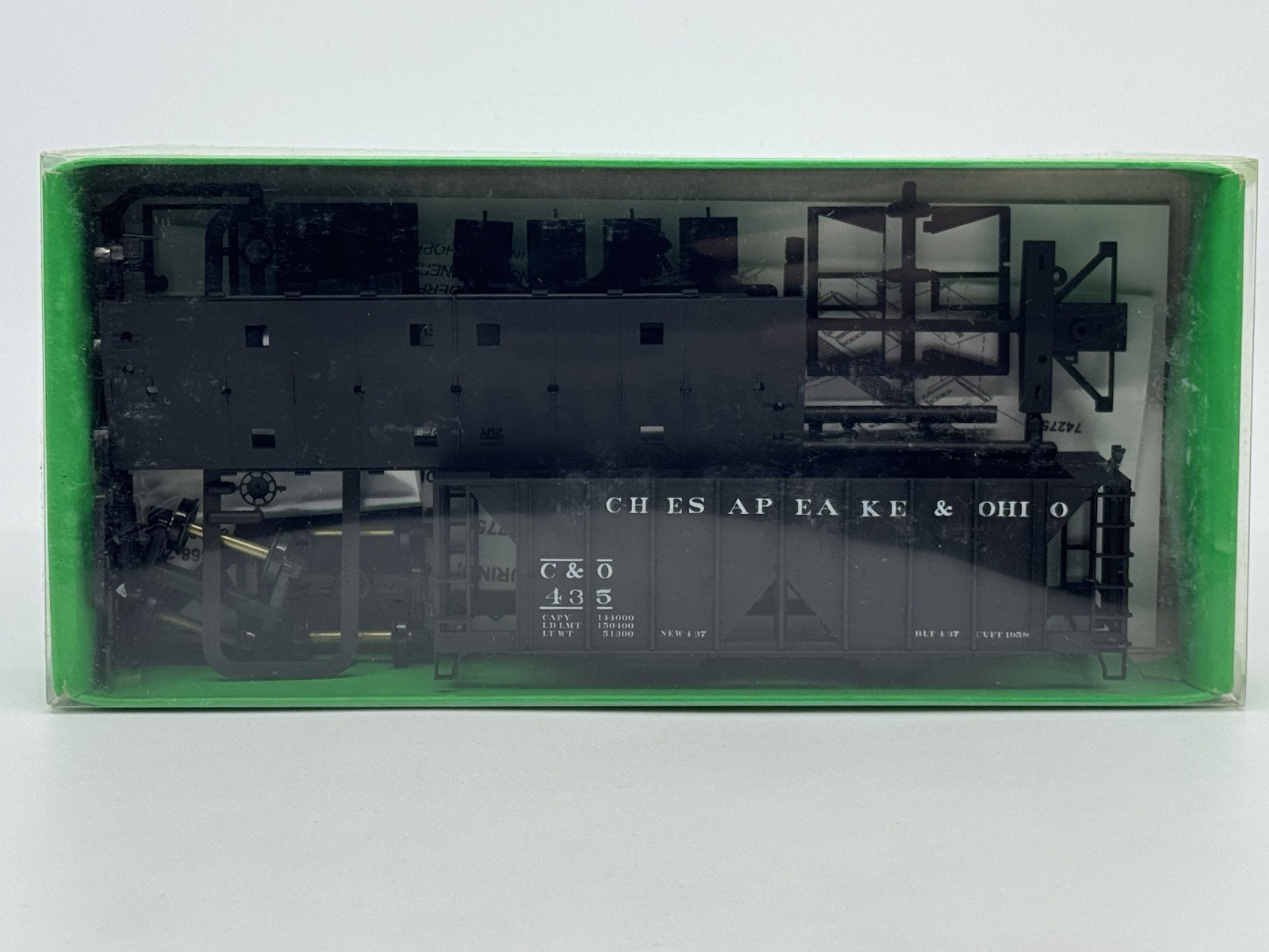 HO Bowser 55602 Chesapeake & Ohio ACF 70 Ton 2-Bay Hopper Kit C&O #435 BRAND NEW