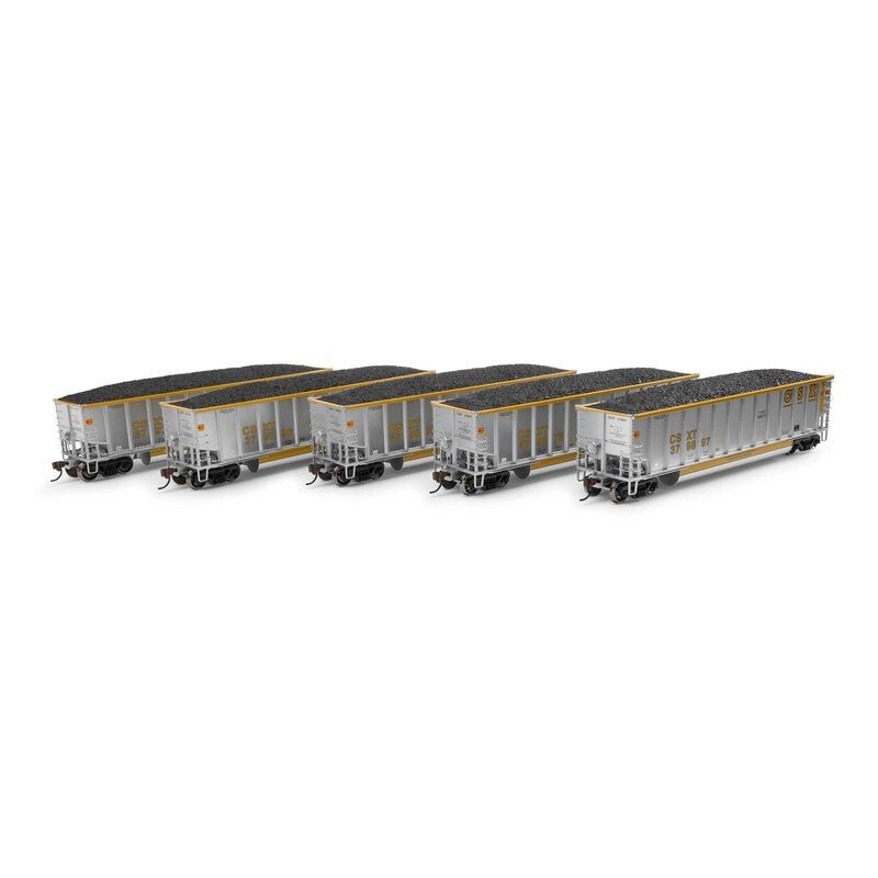 ATHEARN 81603 HO CSX BETHGON COALPORTER with LOAD 5 PACK SET #3