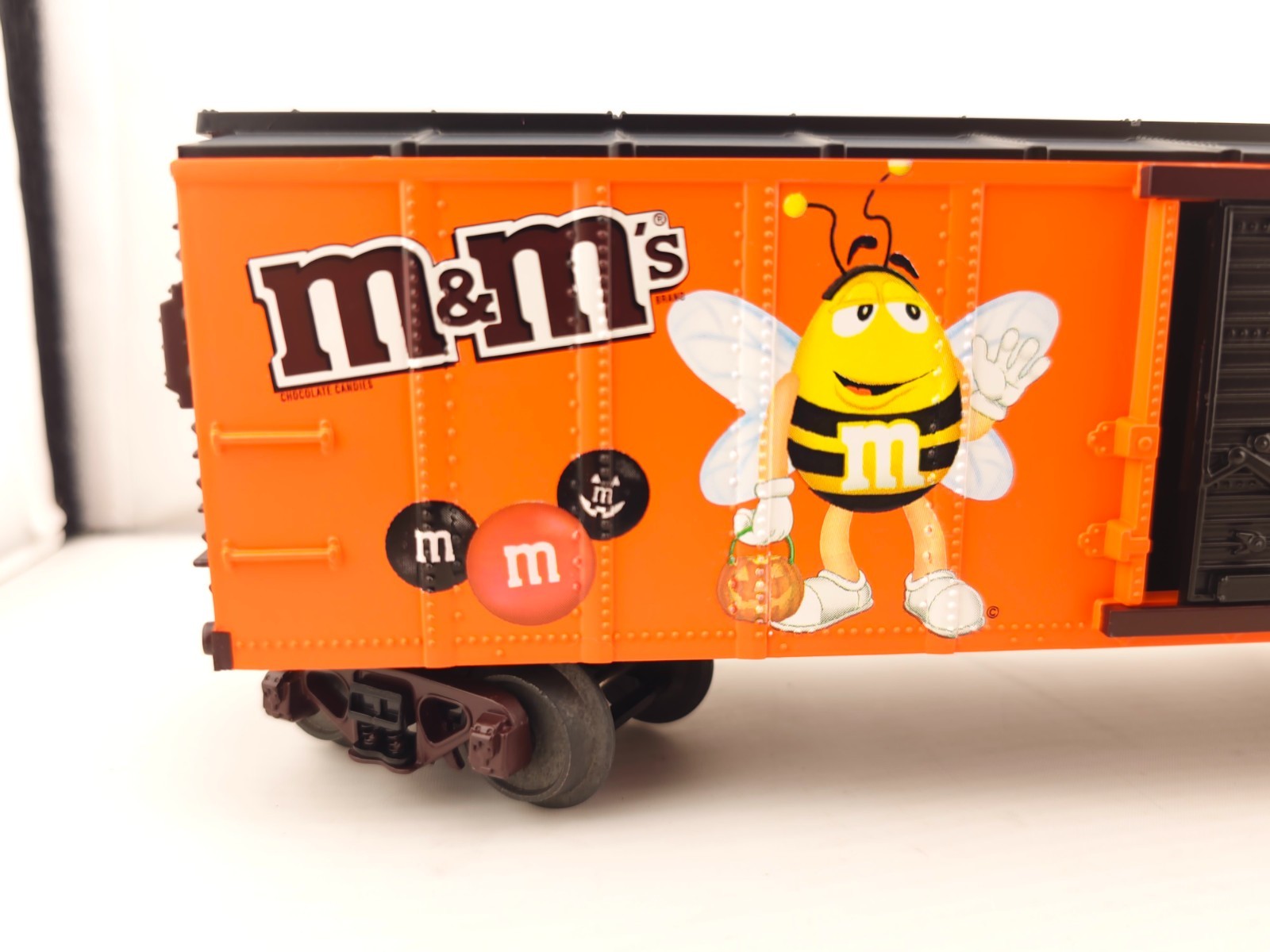 *READ MTH O Gauge 30-74538 O Gauge M&M’s Happy Halloween Box Car Model Train Car