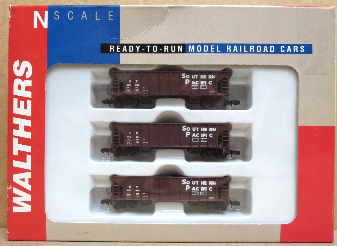 Walthers 932-38709 Southern Pacific Ballast Hopper 3-Pack MIB N Scale