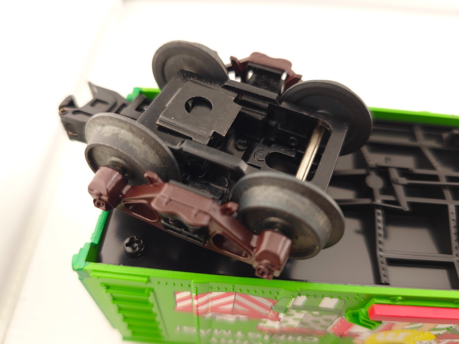 *READ MTH O Gauge 1:48 M&M’s Box Car Green Red Yellow Merry Christmas 30-74594