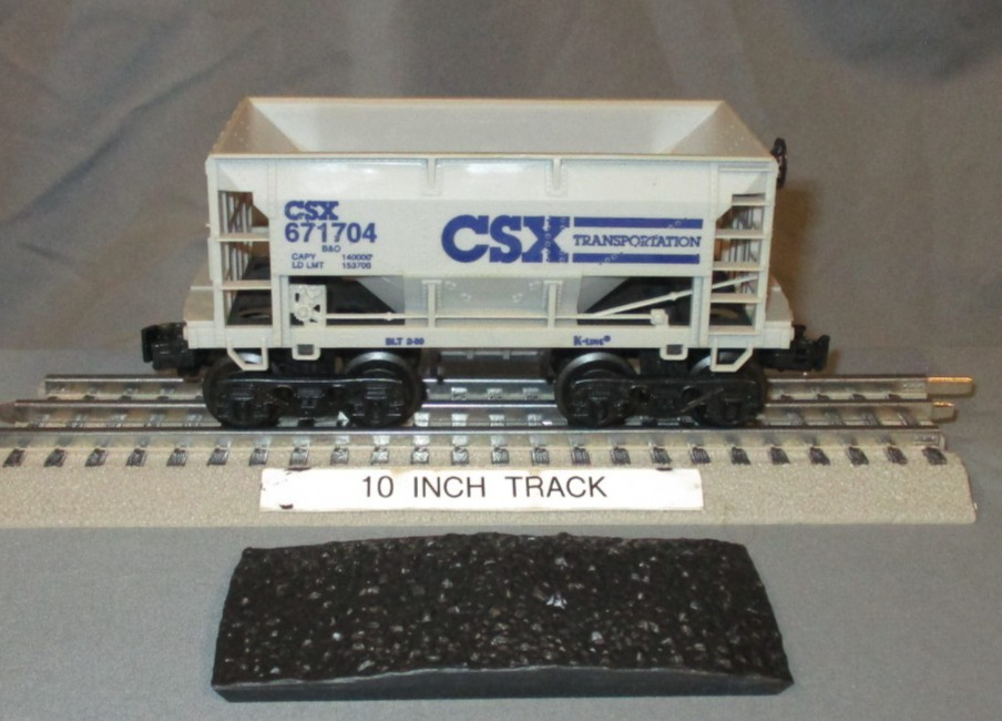 K-Line 671704 CSX CSXT B&O Ore Car w/Remv. “Coal” Load O/027 ga wks/ Lionel USA