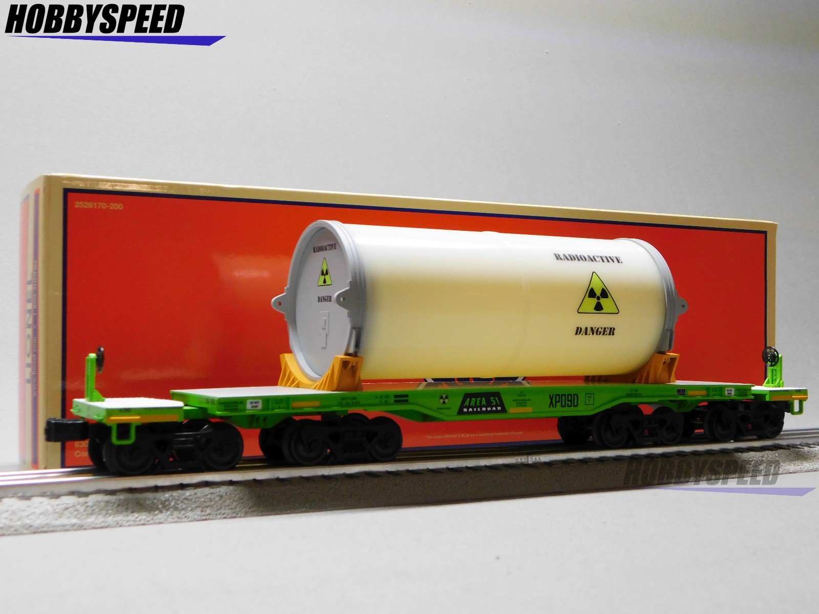 LIONEL AREA 51 HEAVY DUTY FLATCAR O GAUGE #XP09D alien train car 2526170 NEW