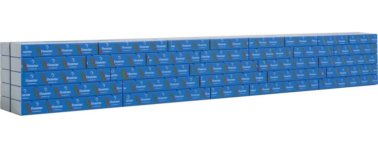 Walthers ~ HO Scale ~ Wrapped Lumber Load ~ For Mainline 72′ Centerbeam ~ Domtar
