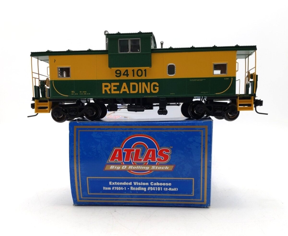 Atlas 7604-1 O Gauge Reading Extended Vision Caboose #94101 [2-Rail] LN/Box