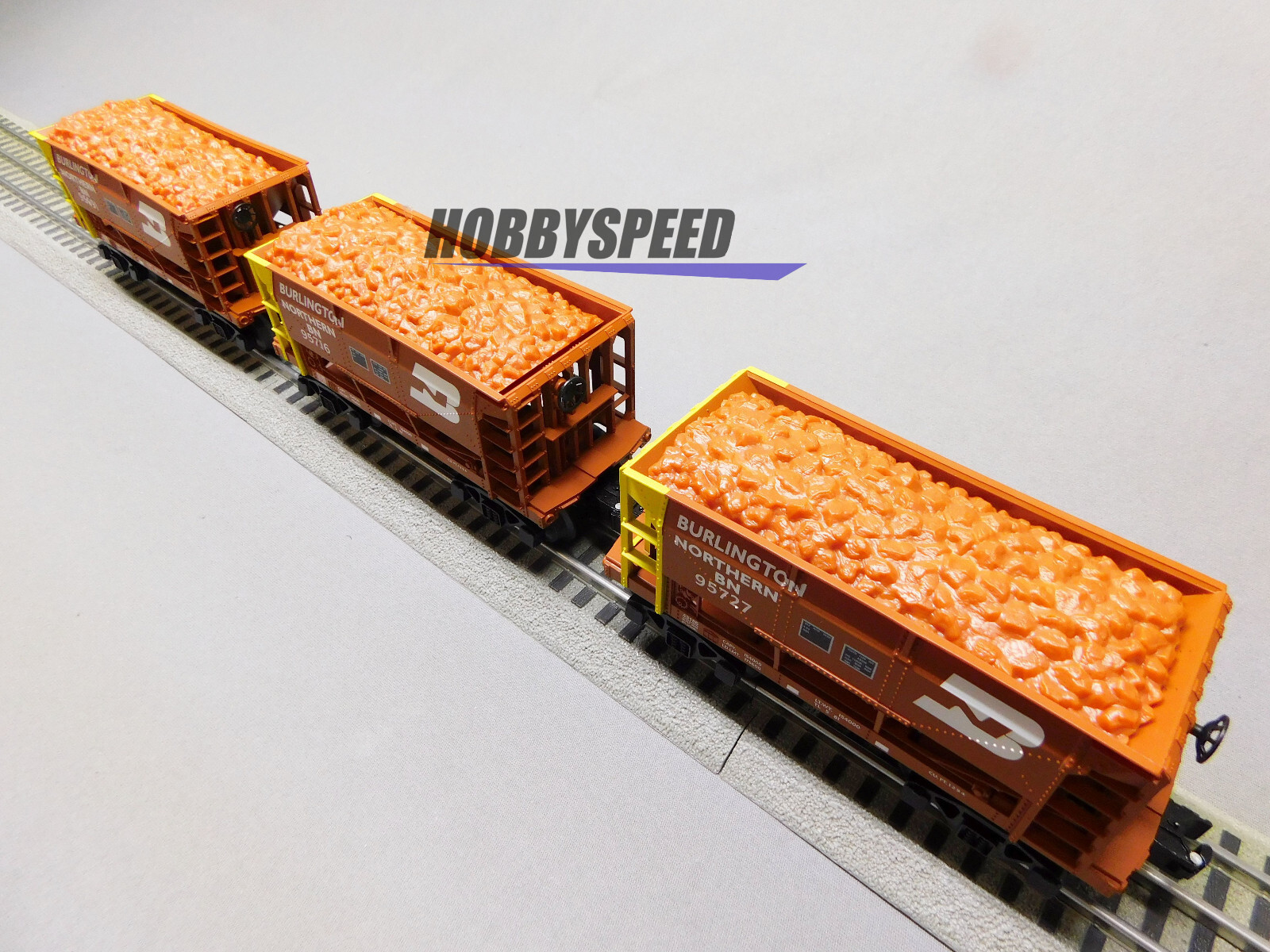 LIONEL BURLINGTON NORTHERN STANDARD O ORE CAR 6 PACK #1 O GAUGE 2243180 NEW