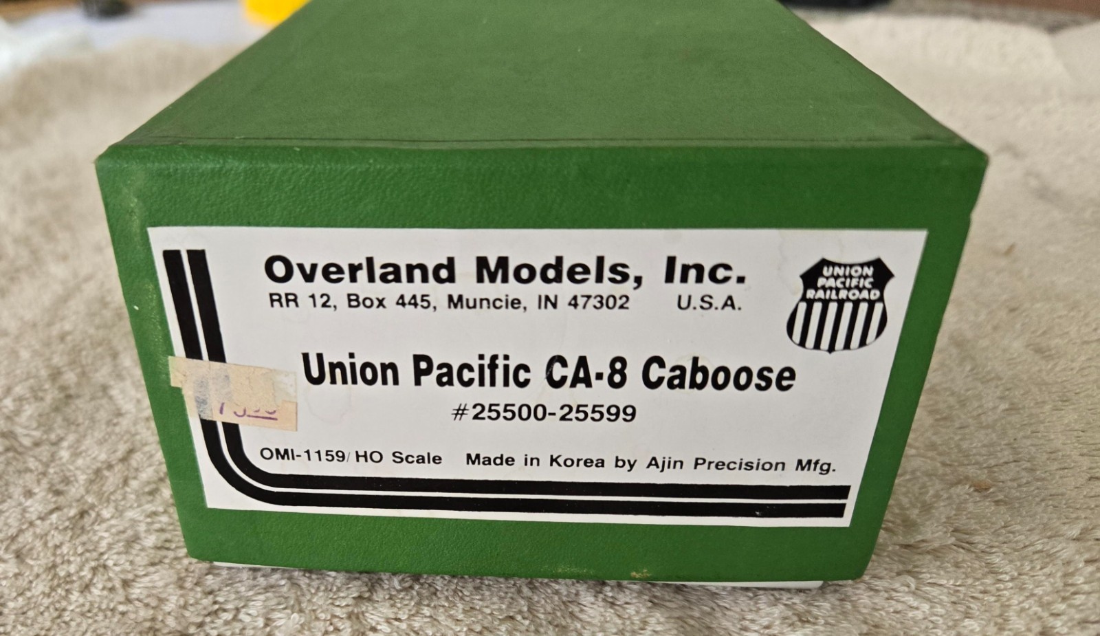 OVERLAND OMI 1159 HO SCALE BRASS CA- 8 CABOOSE UNPAINTED UNION PACIFIC