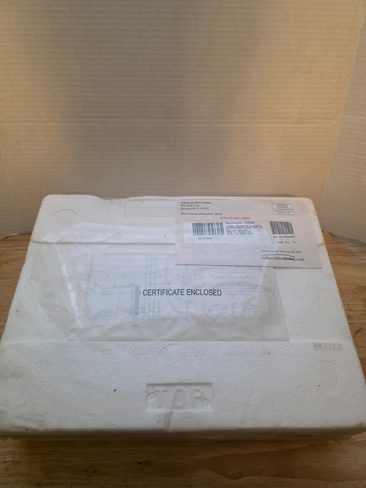 Thomas Kinkade Almost Heaven box Car Hawthorne Village train sealed