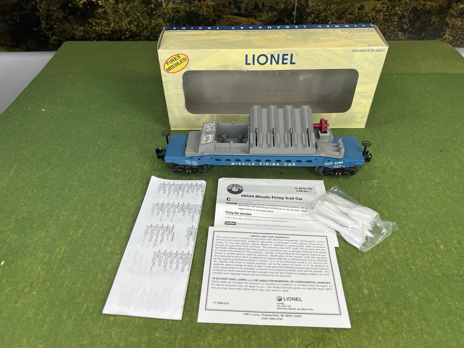 2006 LIONEL 6-26876 #6544 MISSILE FIRING TRAIL CAR POSTWAR CELEBRATION SERIES O