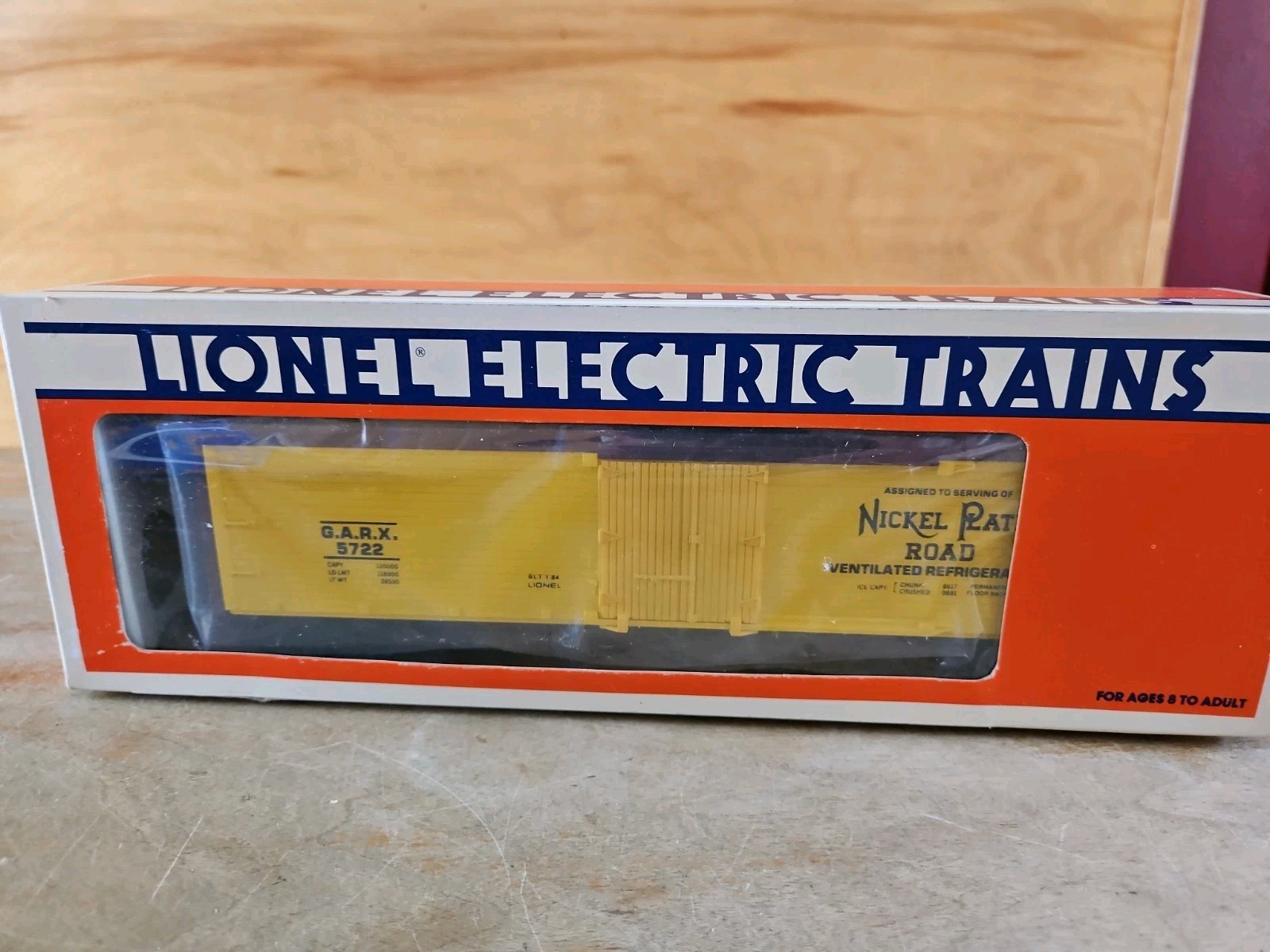 LIONEL #6-5722 Nickel Plate Road Woodside Reefer NEW IN BOX NOS