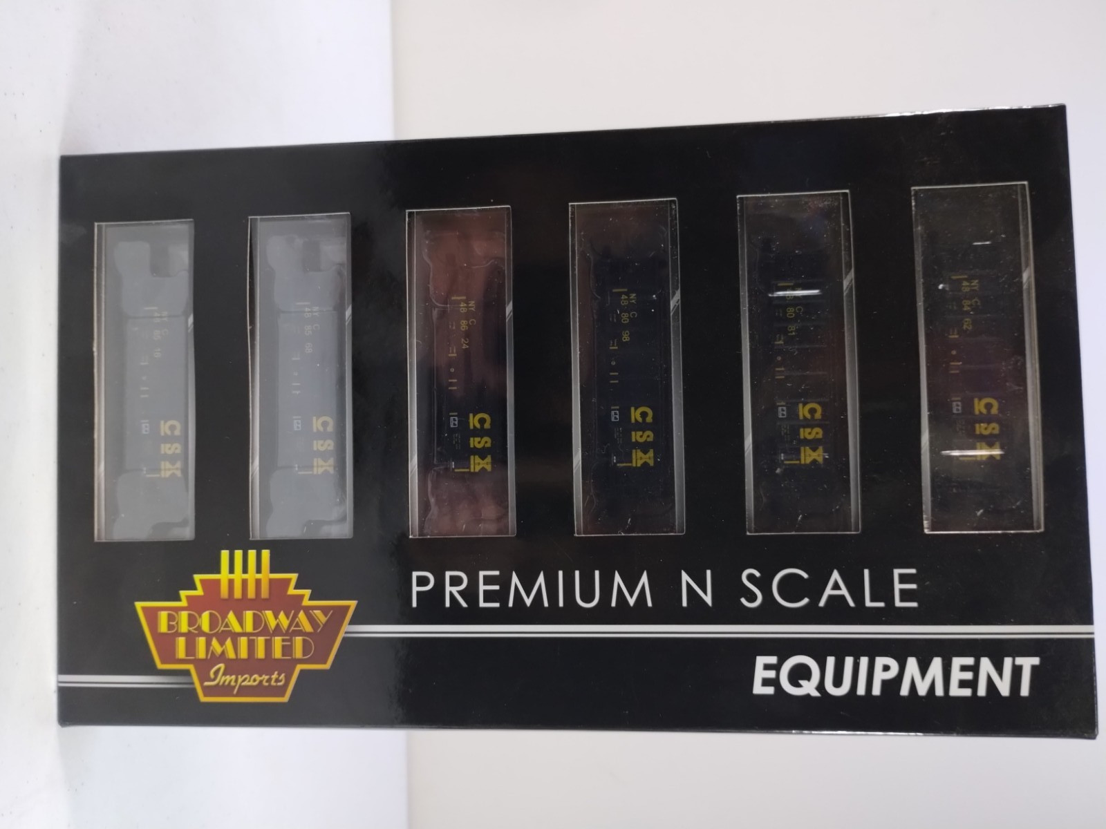Broadway Limited Imports 6-Pack CSX 3-Bay Hoppers w/load – NOS – Rare