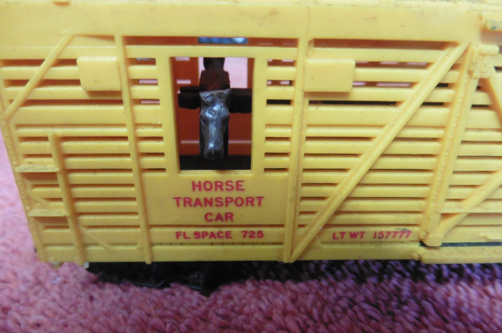 1950’s LIONEL 0873 Operating RODEO HORSE TRANSPORT Car HO Gauge WORKS