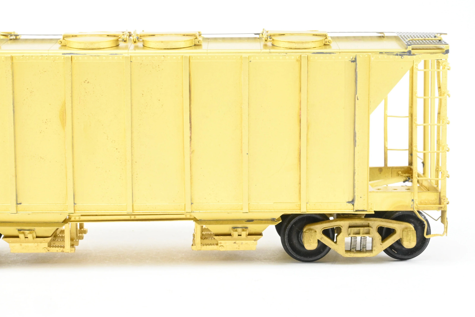 O Pecos River Brass ACF 34′ Covered Hopper Closed Sides/Round Hatches Rebuilt