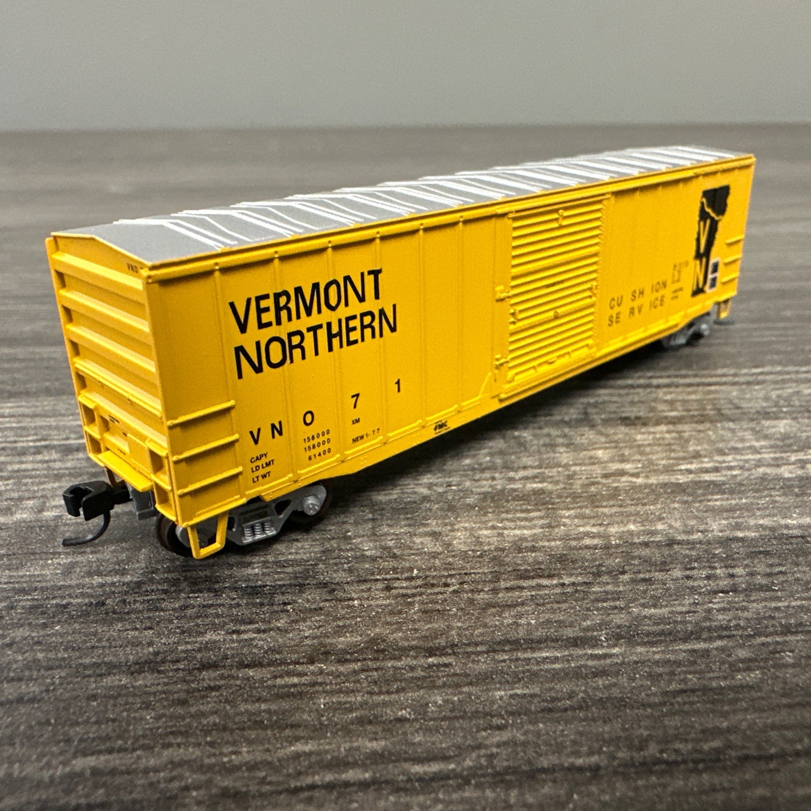 Atlas N Scale #50000696 ACF 50’6” Box Car Vermont Northern #71 NIB