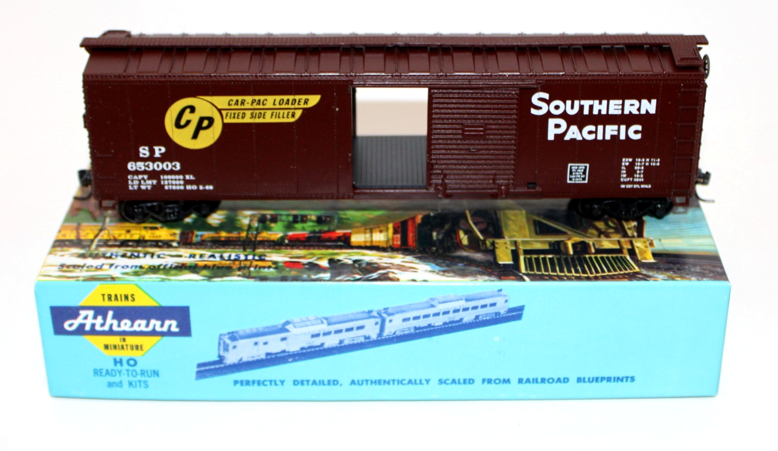 Bev-Bel Athearn 1978 HO 50′ Boxcar SP Car-Pack Loader 653003 Built Boxed KDs