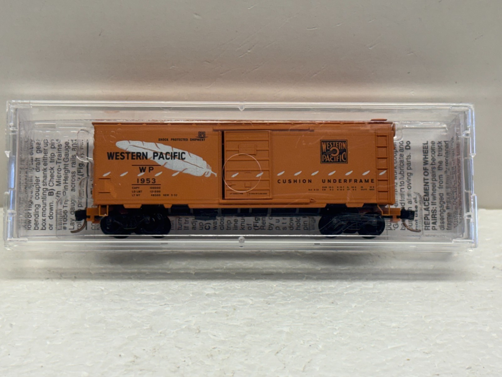 N Scale Micro Trains MTL 20506 Western Pacific WP 1953 Box Car