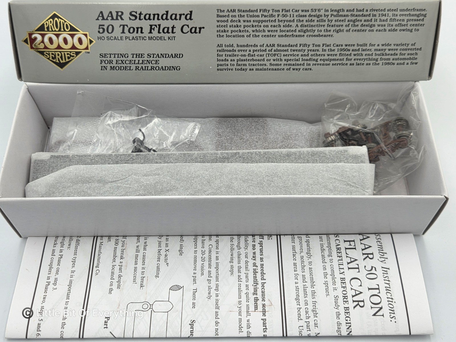 Proto 2000 L&N – AAR Standard 50 Ton Flat Car #21003 (Item #21939) – NOS