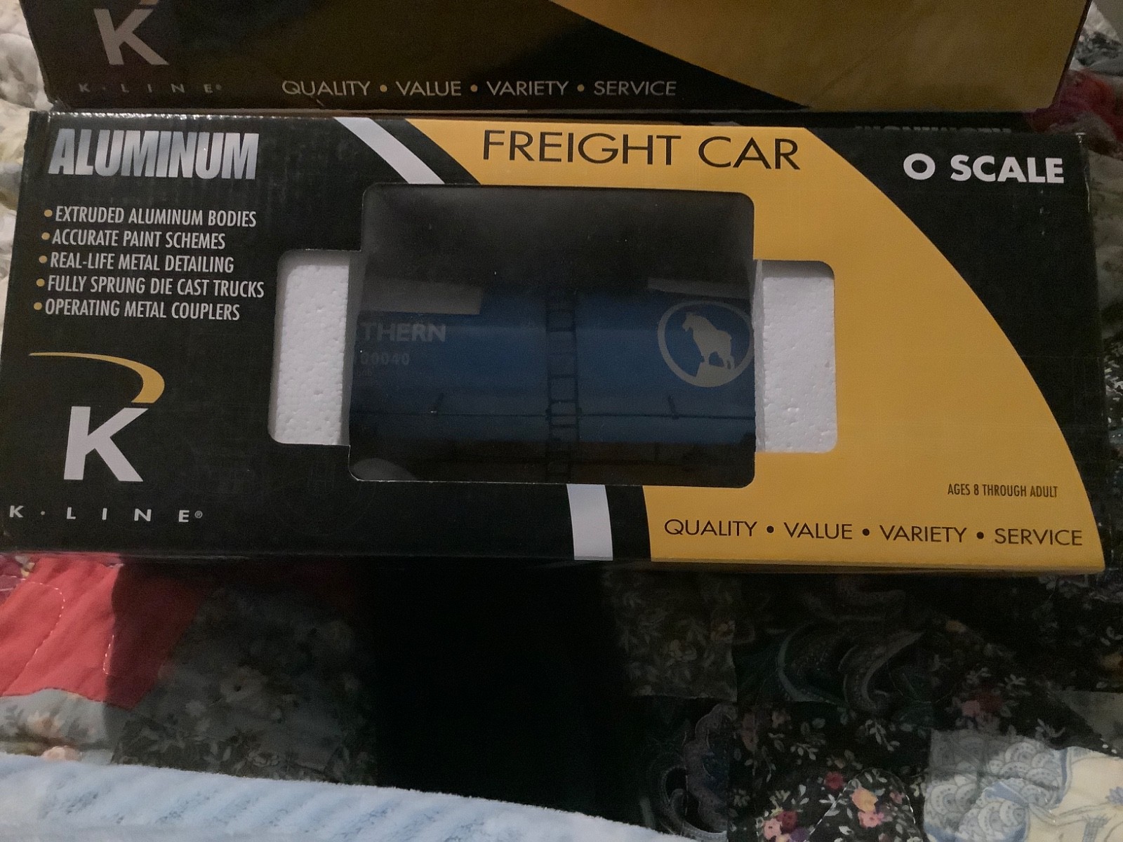 K-Line (K-90016) O Gauge Great Northern Extruded Aluminum Tank Car FREE SHIPPING