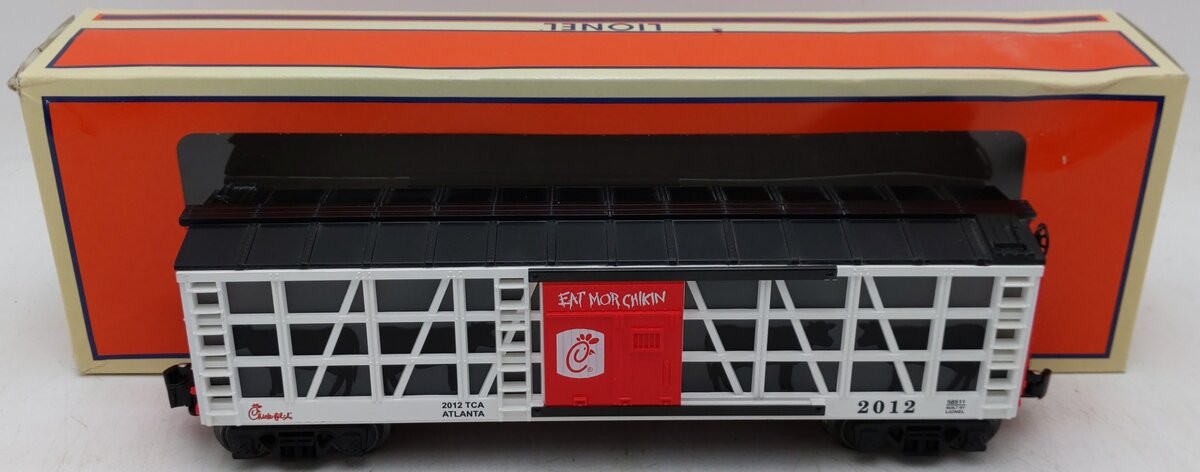 Lionel 6-58511 O Gauge Chick-Fil-A Operating Car TCA Convention Car #2012 EX/Box