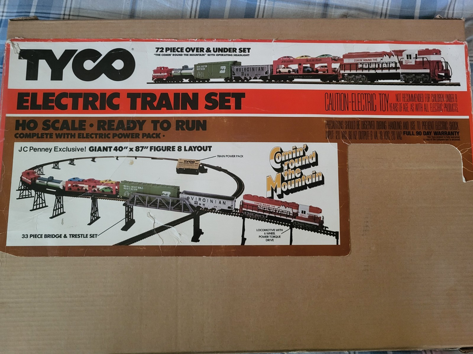 Tyco Comin’ Round the Mountain Ho Scale Train Set JC Penney Exclusive RARE!