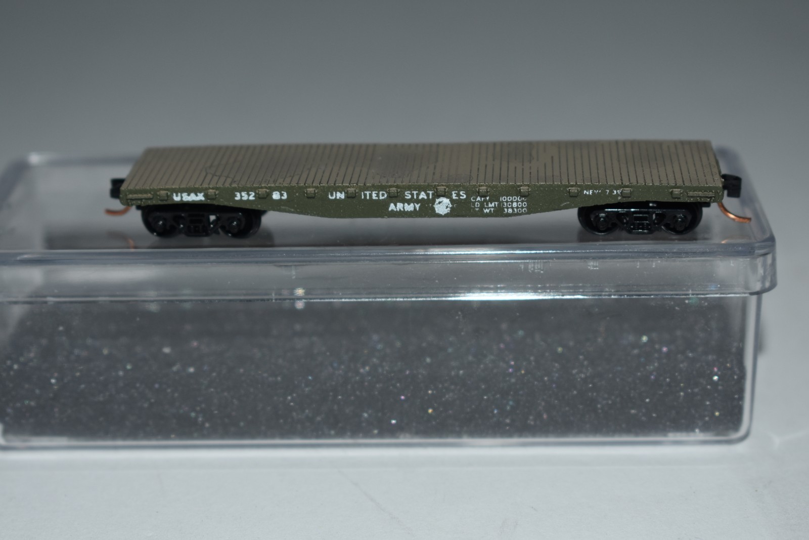 N Scale Ken Ray Models United States Army 40′ Flat Car 35283 C56773