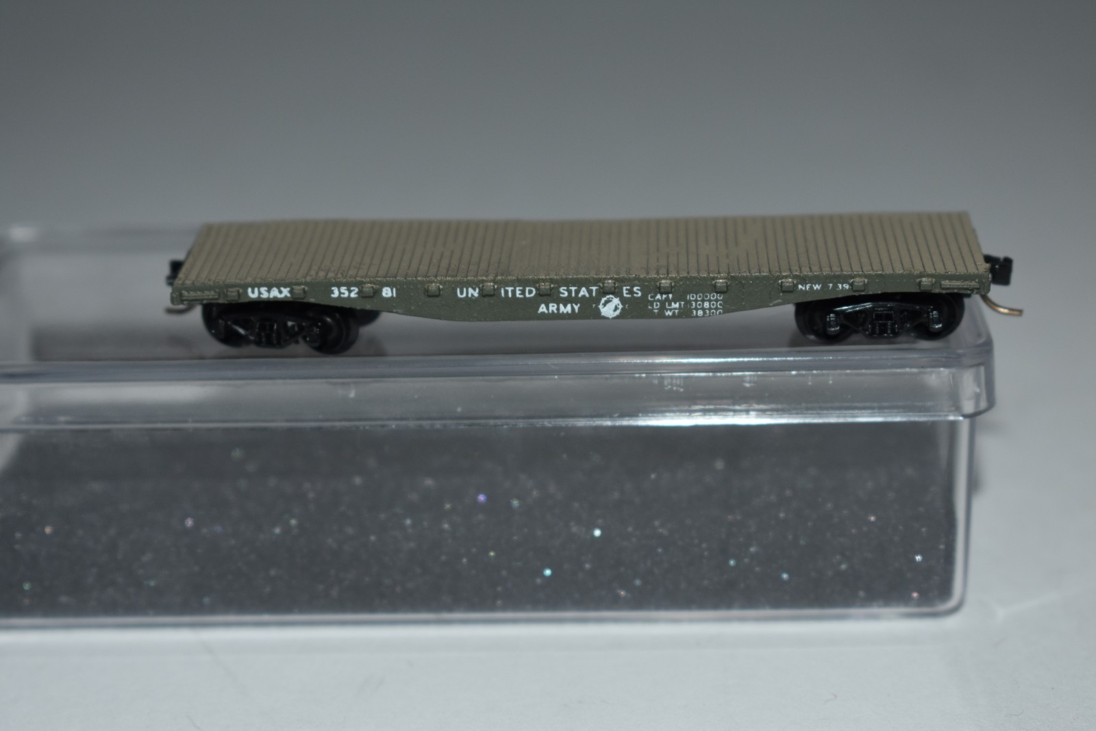 N Scale Ken Ray Models United States Army 40′ Flat Car 35281 C56772